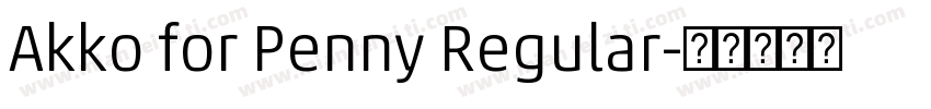 Akko for Penny Regular字体转换